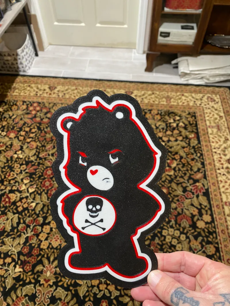 Don't Fng Care Bear Light Box