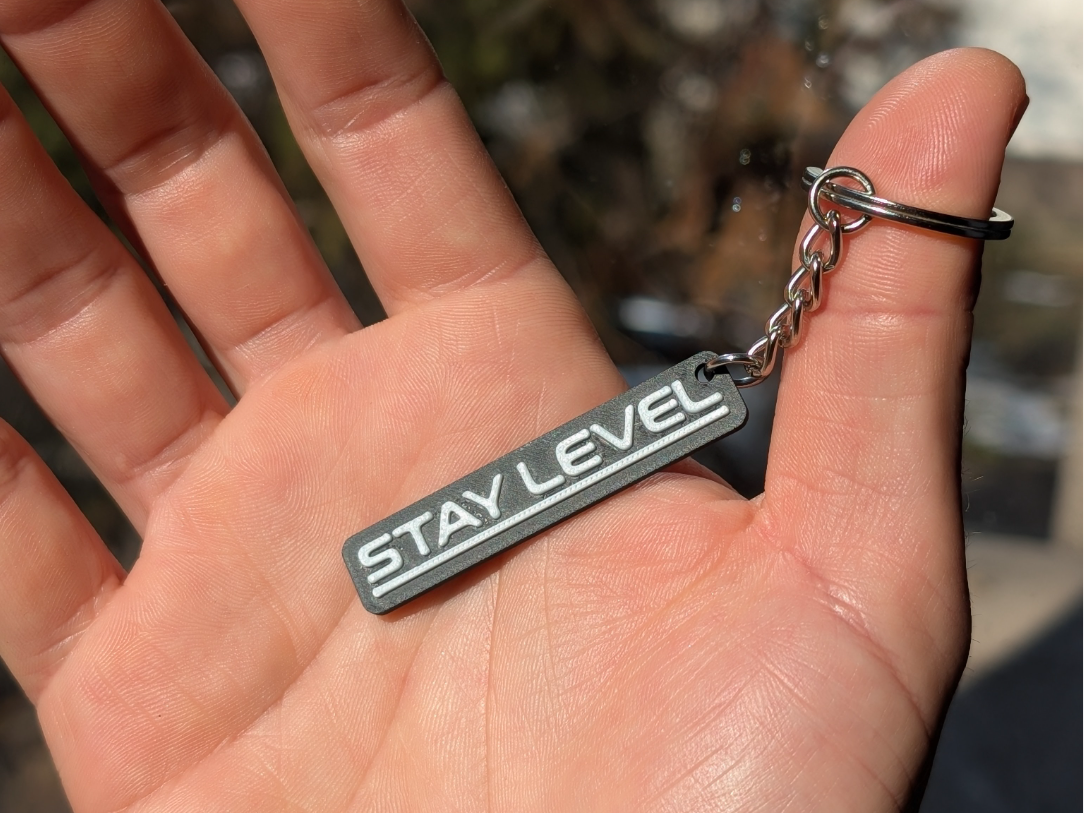 Stay Level - Keychain