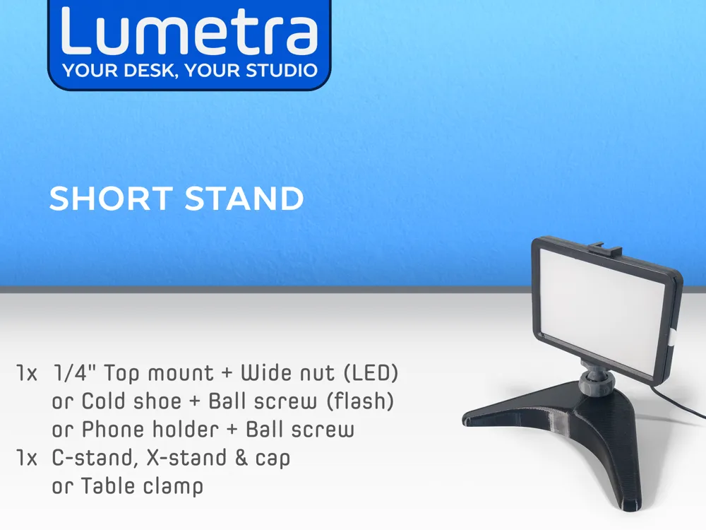 Lumetra - modular photography stand system - Free 3D Print Model ...