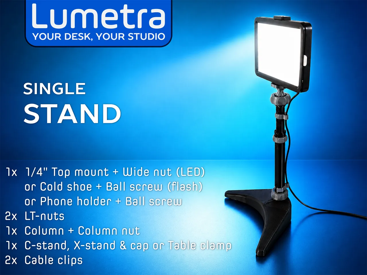 Lumetra - modular photography stand system view 3