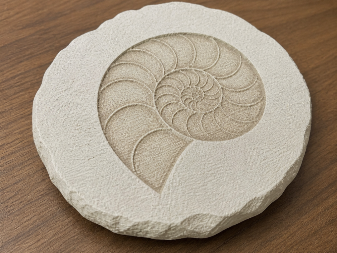 Ammonite Fossil Rock Slab