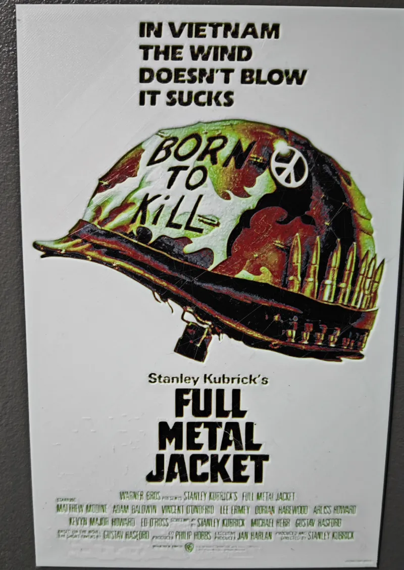 FULL METAL JACKET - MOVIE COVER-HUEFORGE-6 COLOURS