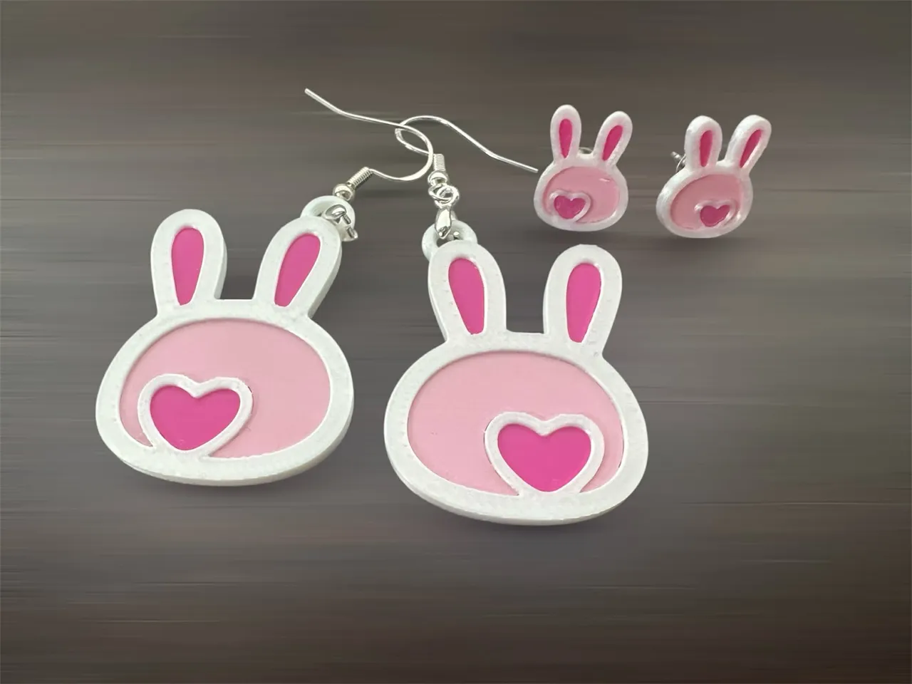 Chunky Bunny Easter Earrings view 2