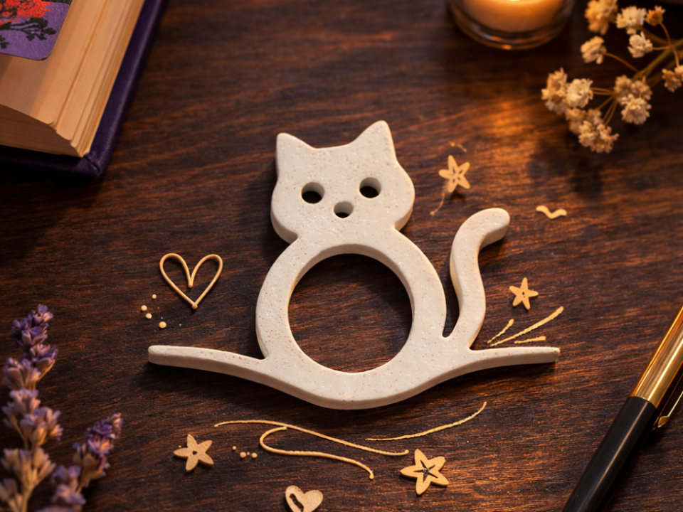 CAT BOOK PAGE HOLDER