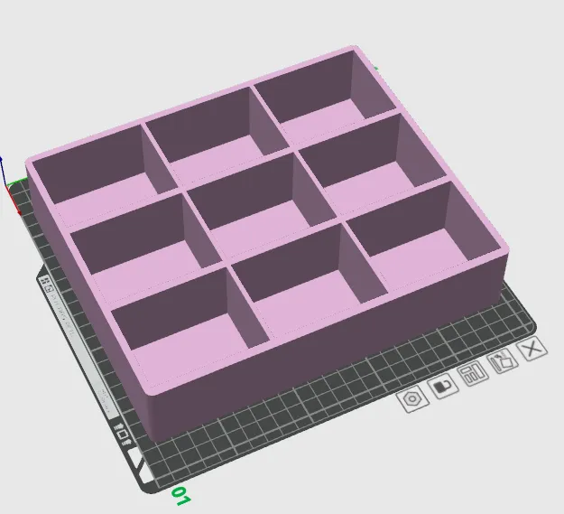 Nine Palace Grid Storage Box