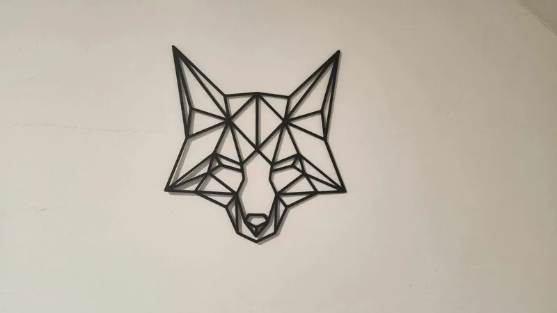 Low Poly Wall Art - Fox