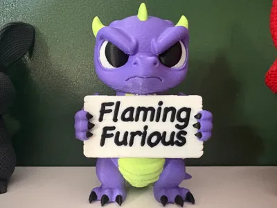 Cute But Grumpy Dragon