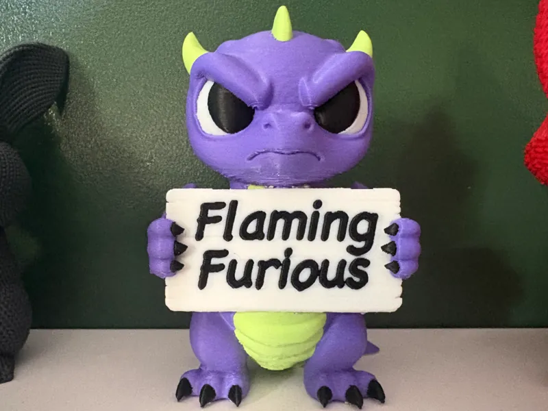 Cute But Grumpy Dragon 