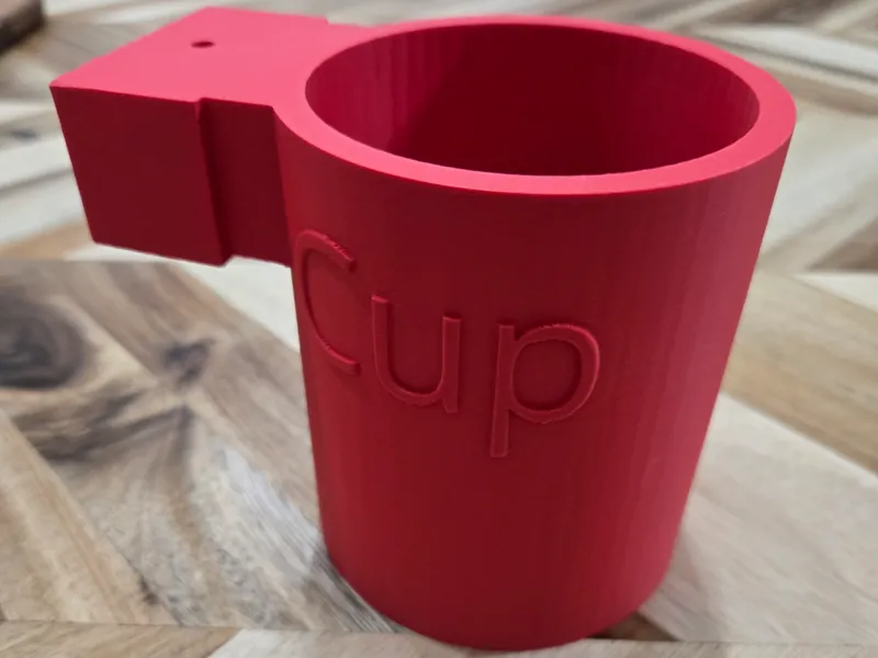 Medium thread system cup holder