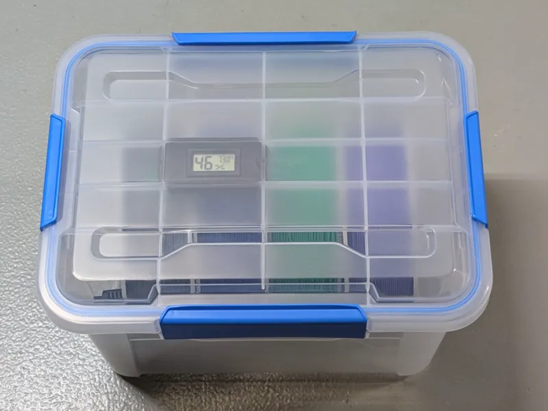 Hygrometer Holder for Ezy Storage Bin Lid