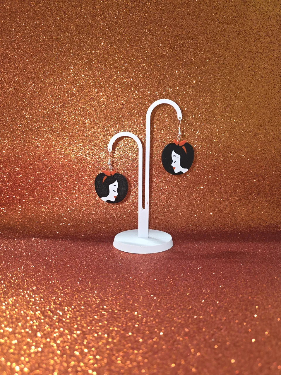 Snow White in the Apple earrings view 3