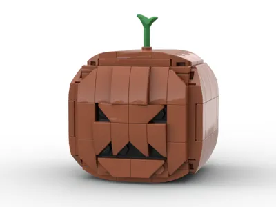 The XL Interlocking Brick Jack-o'-Lantern