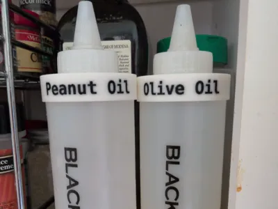 Labels for Blackstone BBQ bottles