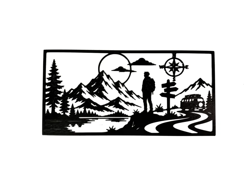 Travelling 2d wall art decoration