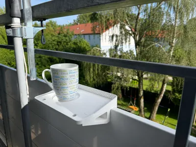 Balcony Coffee Table / Hanging Balcony Cup Holder
