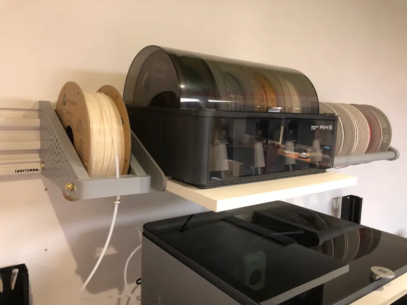 Spool Holder and Spool Rack using Craftsman Versatrack System