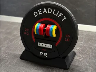 Deadlift Fitness PR Display  Record Counter