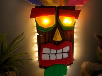 aku aku mural lumineux 42cm