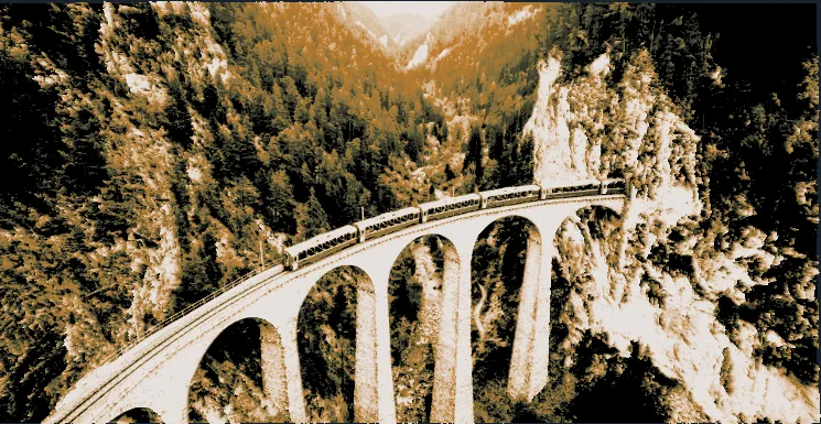 Räthische Bahn - Schweiz - Hueforge
