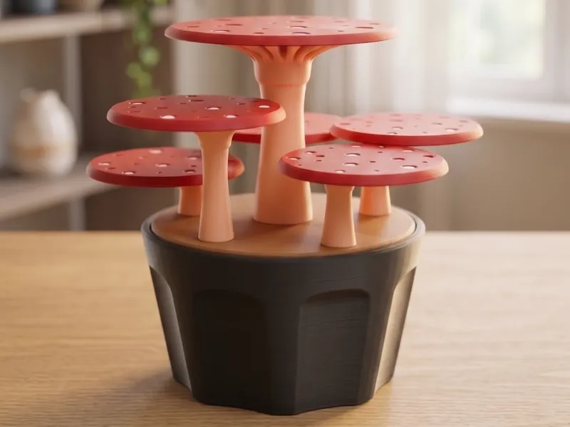 Moku Mushroom Coaster Set - Magnetic Snap-Fit