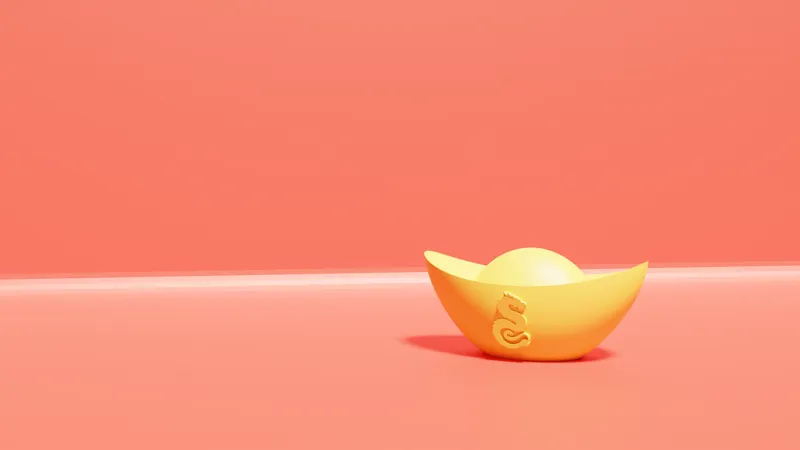 Golden Ingot Decor