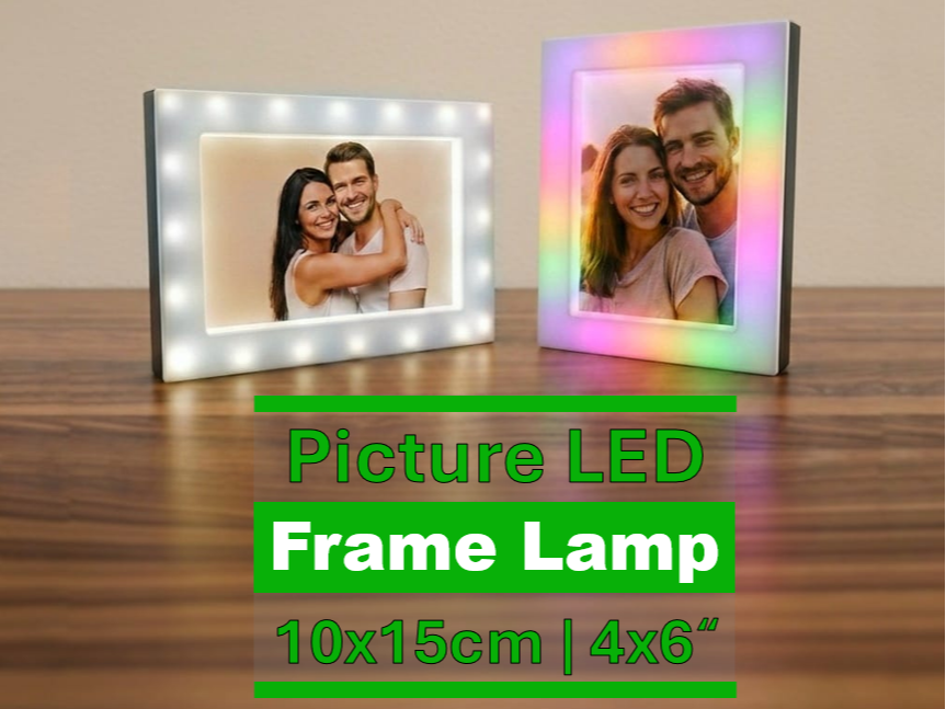 Picture frame lamp 4x6 | Foto Bilderrahmen 10x15