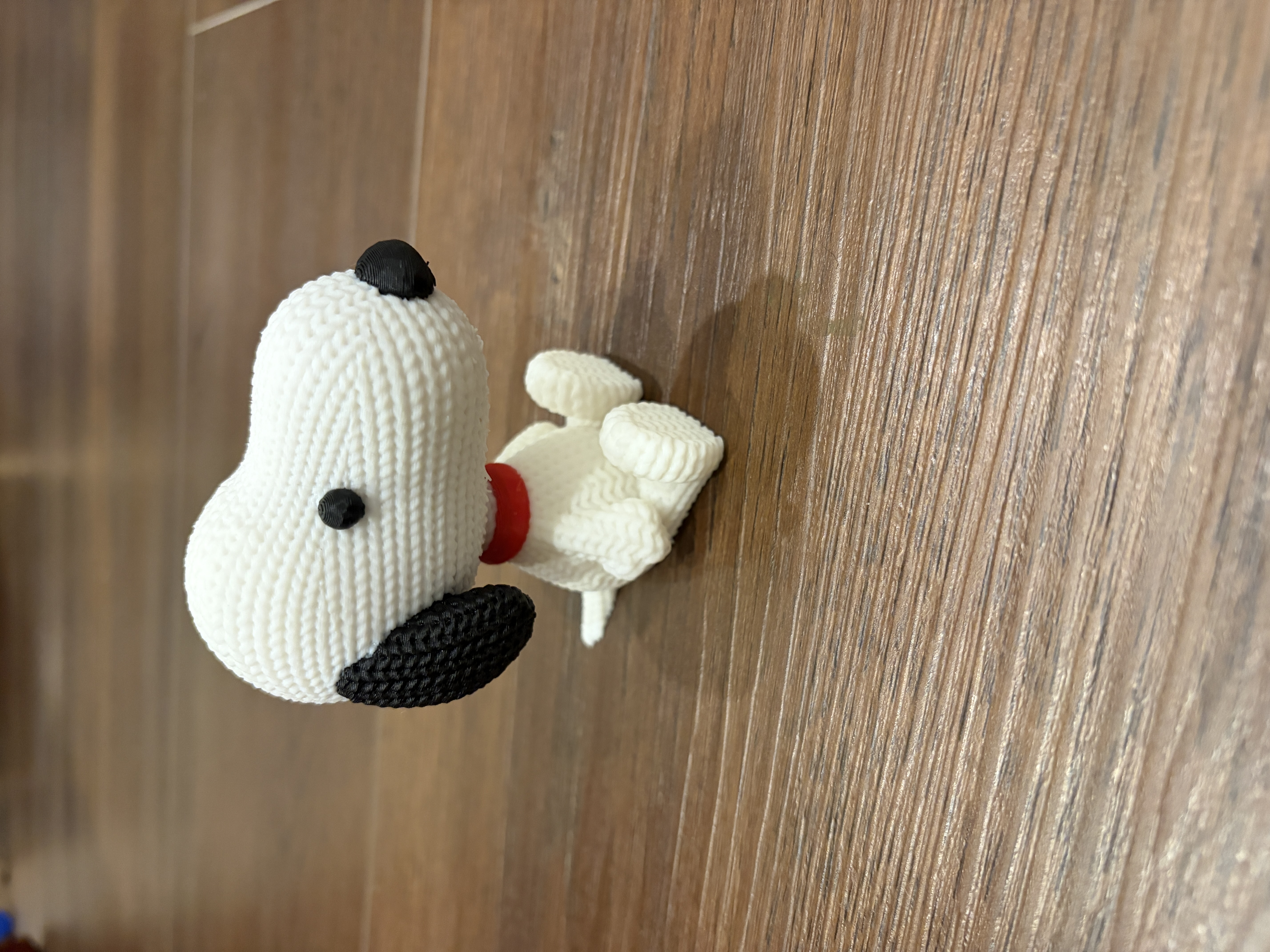 Miniatura 2 do modelo 3D 针织质感史努比摆件