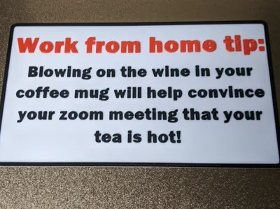 Works For Tips Sign Work tip by ogre56 - MakerWorld