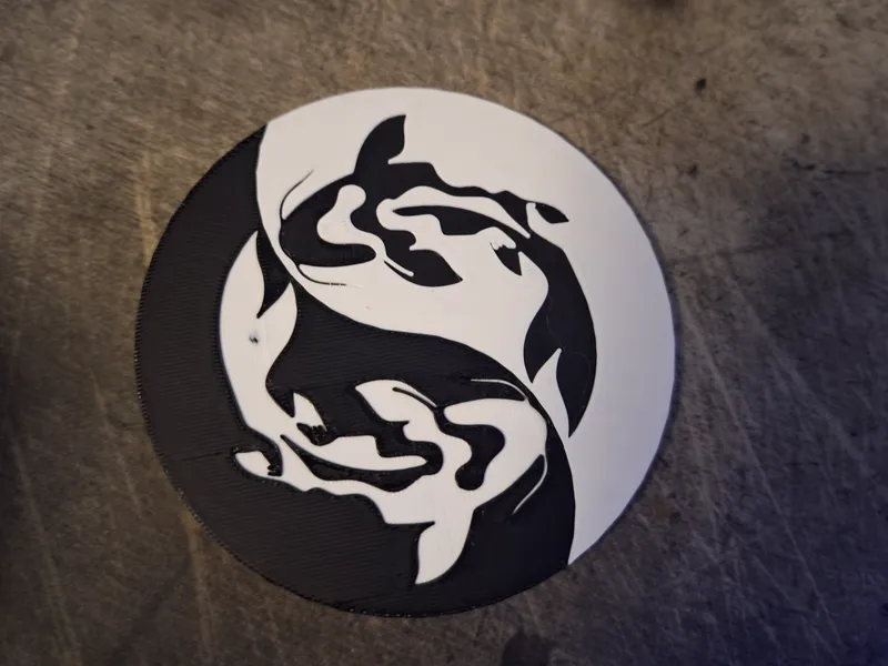 Ying Yang - Fisch Koi Absetzer