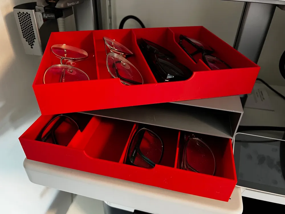 Glasses box with drawers by Emile1985 MakerWorld: Download Free 3D Models