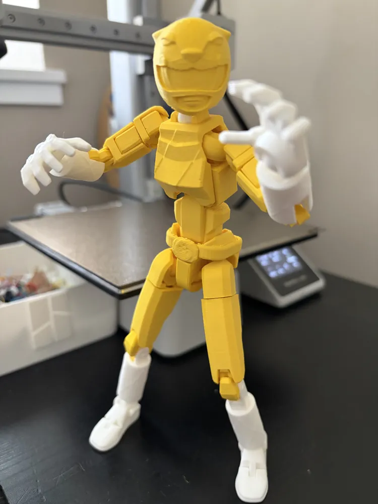 Power Rangers Dummy 13 Gelber Ranger – Kostenloses 3D-Druckmodell ...
