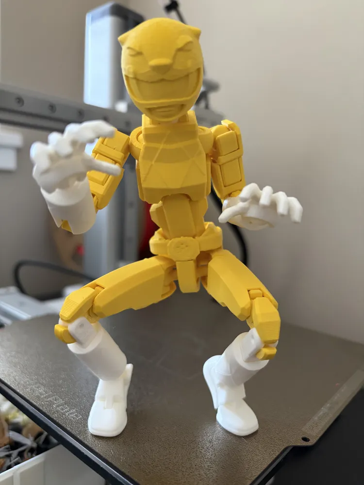 Power Rangers Dummy 13 Gelber Ranger – Kostenloses 3D-Druckmodell ...