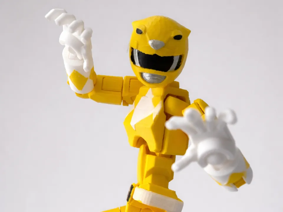 Power Rangers Dummy 13 Gelber Ranger – Kostenloses 3D-Druckmodell ...