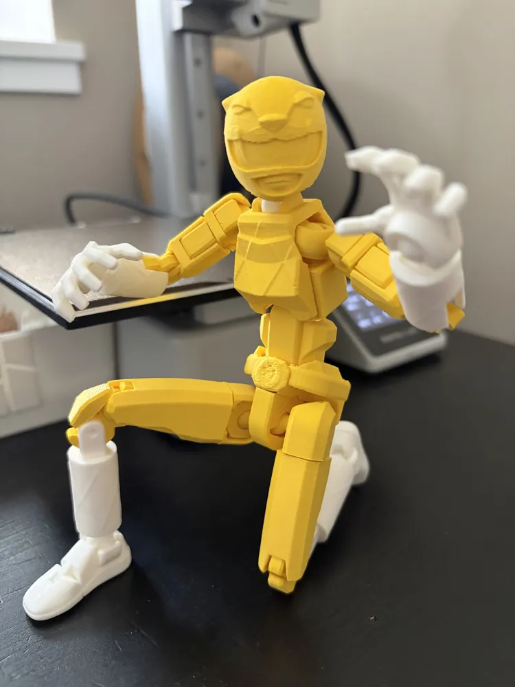 Power Rangers Dummy 13 Gelber Ranger – Kostenloses 3D-Druckmodell ...