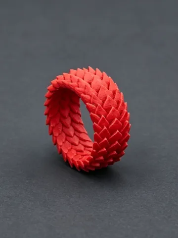 Adorno temático: 龙鳞赤环|Dragon‑Scale Scarlet Hoop — vista de referencia 2