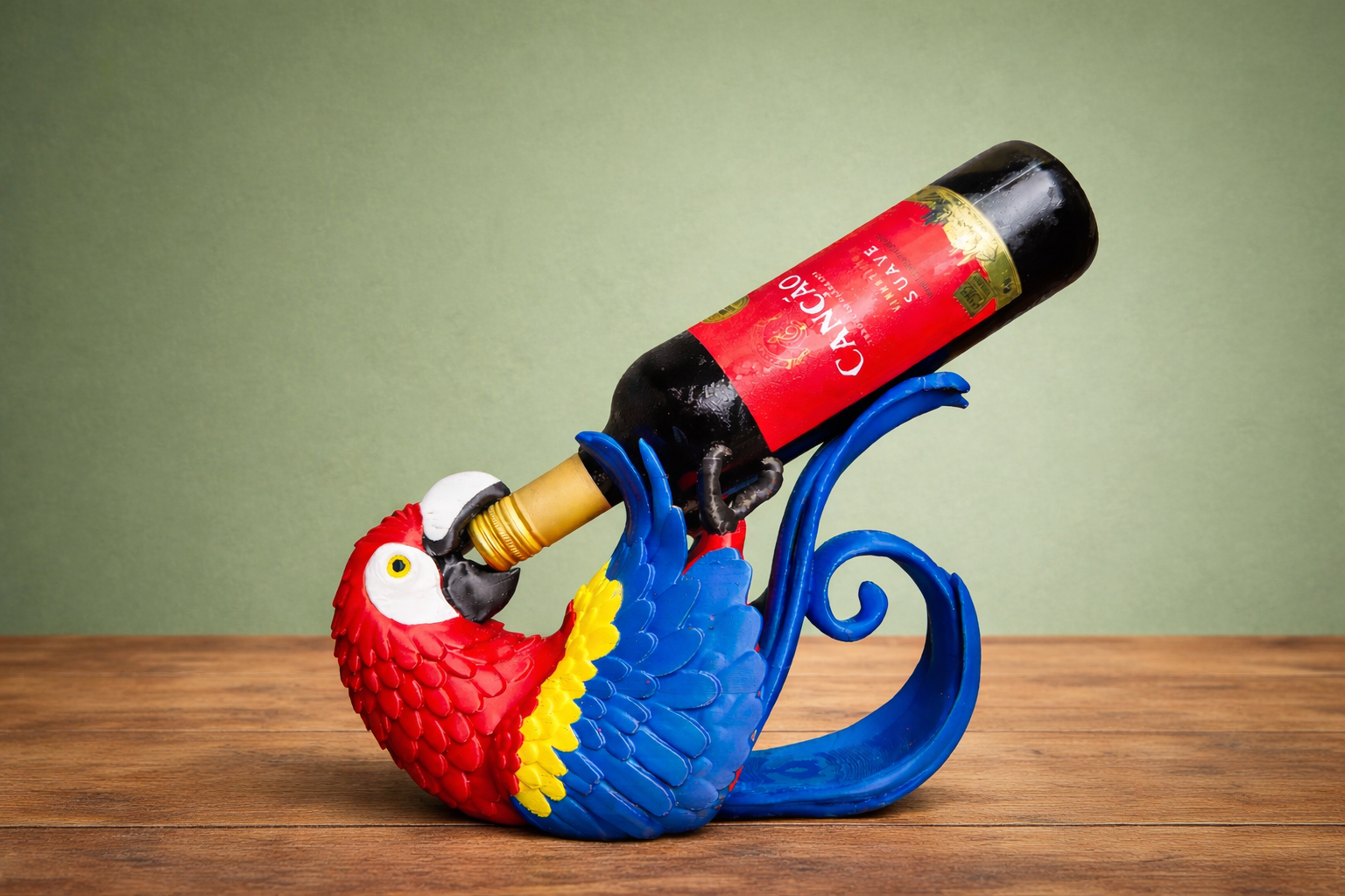 Miniatura 1 do modelo 3D Macaw Wine Holder