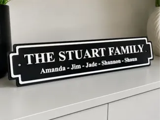 Personalised/Custom Family Names Street Style Sign