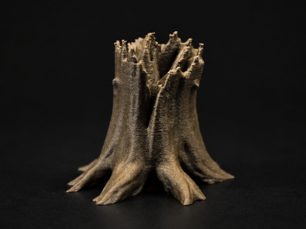 Broken Dead Tree Stump - DND Miniature terrain