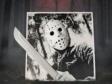 Jason Voorhees: Foggy Woods 3D Pop-Out Art