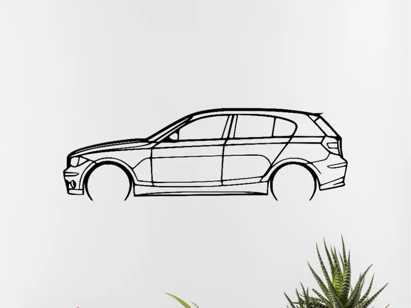 Bmw serie 1 e87 becquet wall art 