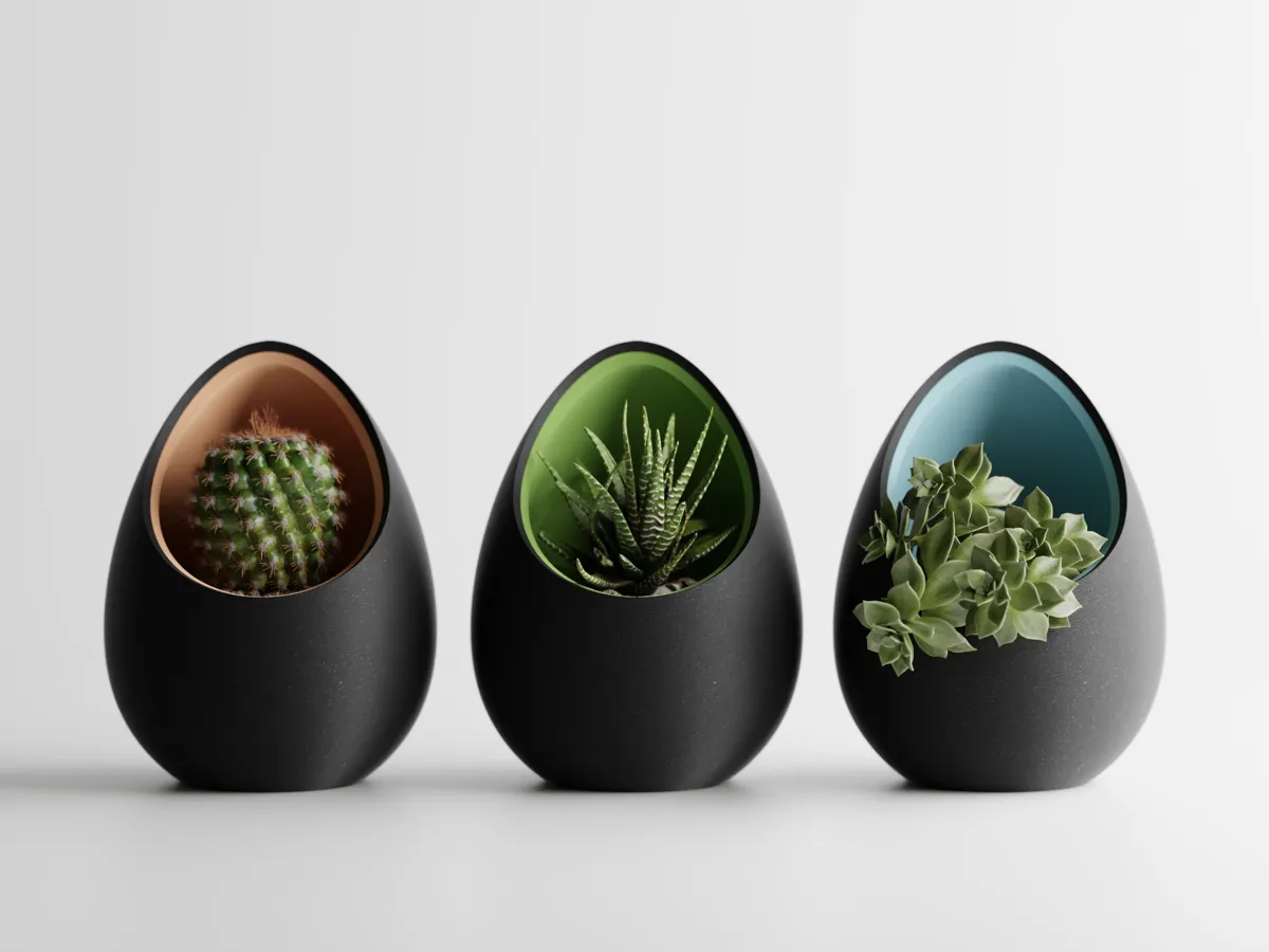 Dekorativer Blumentopf, besonderes Design, Sammlerornament
