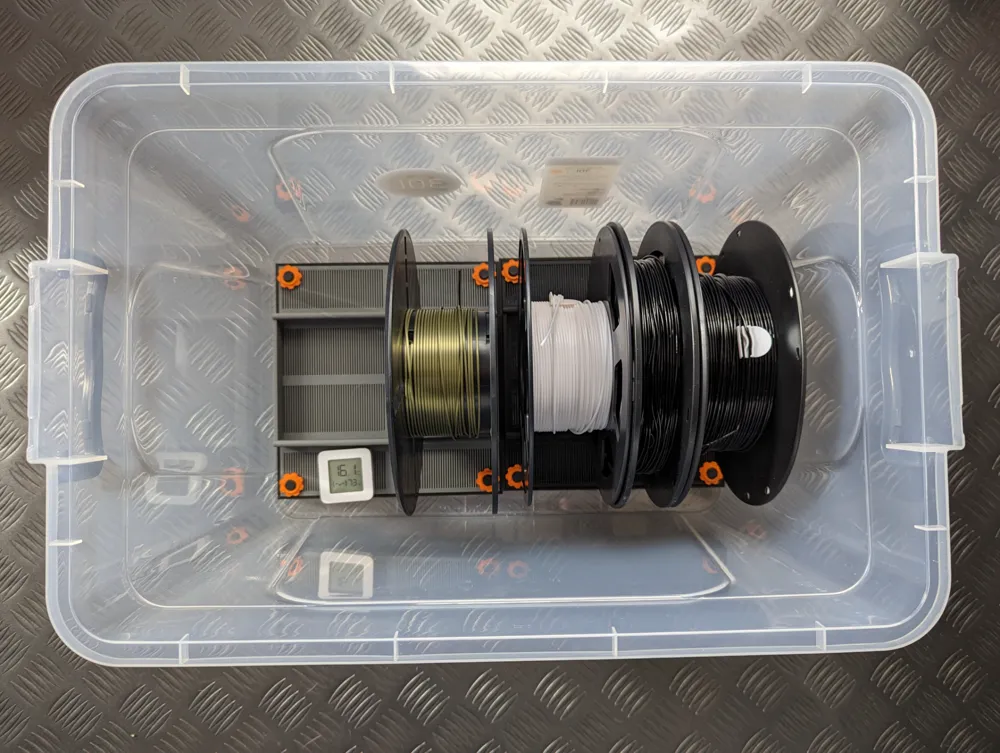 Large desiccant holder for filament drybox remixed by mako shark the