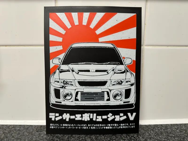 Mitsubishi Evolution V Front
