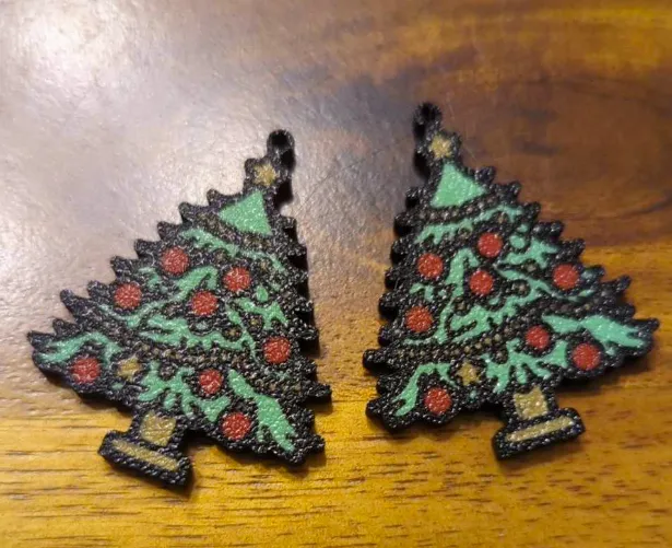 Christmas Tree Holiday Earrings