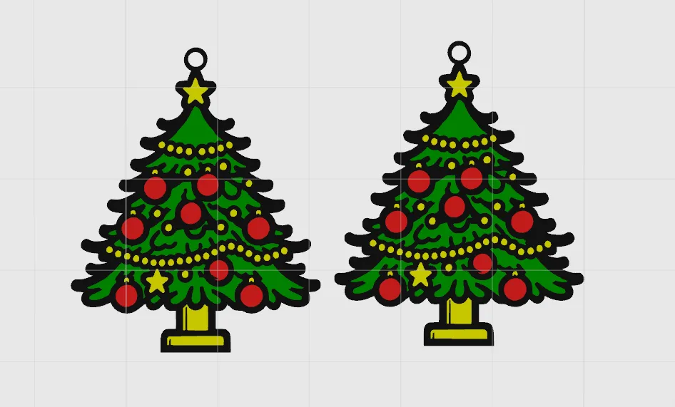 Christmas Tree Holiday Earrings view 2