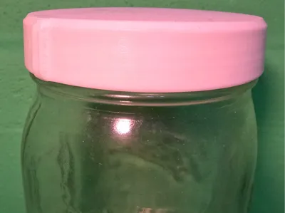Large size mason jar lid with tab