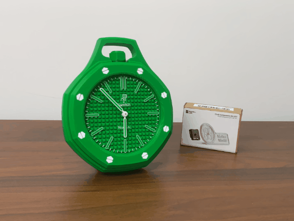 Miniatura 2 do modelo 3D AP×Swatch 风格八角外壳 桌面时钟｜MH011 组件套件｜无胶组装·少支撑