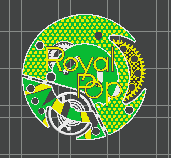 Miniatura 1 do modelo 3D AP×Swatch 风格八角外壳 桌面时钟｜MH011 组件套件｜无胶组装·少支撑
