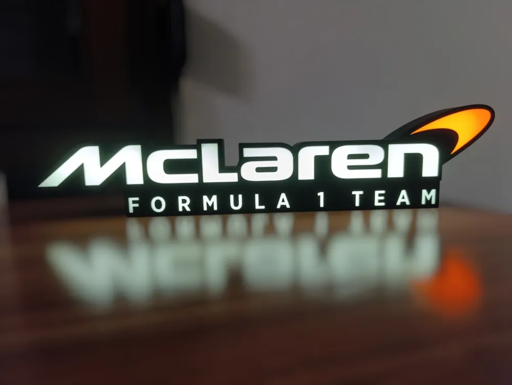 Mclaren Formula 1 Team LED Light Box by Dule MakerWorld: Download Free ...