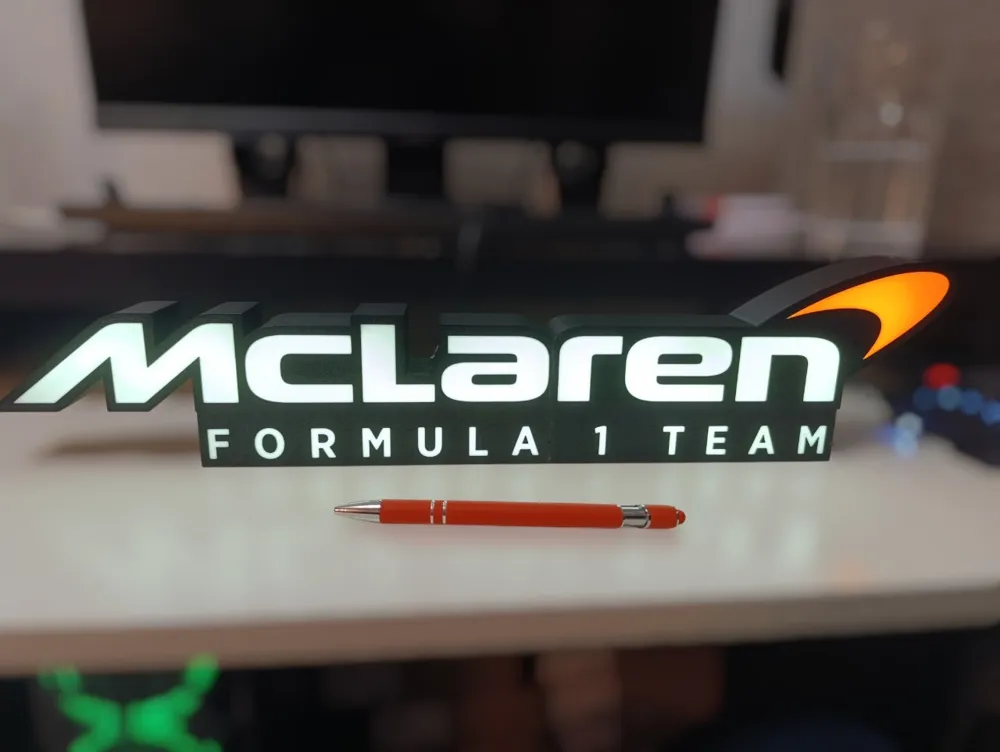 Mclaren Formula 1 Team LED Light Box by Dule MakerWorld: Download Free ...